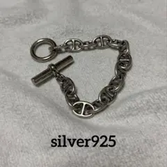 アンカーチェーン ブレスレット シェーヌダンクル シルバー925 ハンドメイド