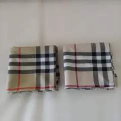 BURBERRY チェック柄ハンカチ 2枚セット