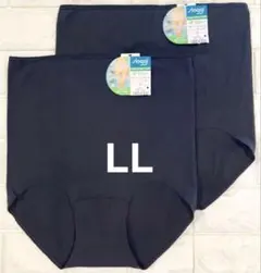 スロギー　オーガニックコットン75% マキシ深めショーツ　黒　2枚/LL