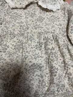 花柄レース襟ロンパース80サイズ