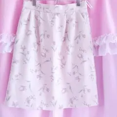 大人薔薇柄スカート