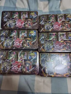 遊戯王 25th 記念缶 2個 & マキシマム・ゴールド ボックス 北米版 6箱