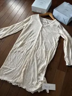 タグ付き未使用☆ジェラートピケ ジェラピケ ロングリブカーディガン ルームウェア