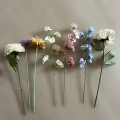 アーティフィシャルフラワー 7本セット ウェルカムスペース ブーケ