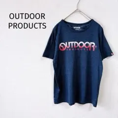 Z【アウトドアプロダクツ】半袖Tシャツ M ロゴ入り 丸襟 スポーツ レディース