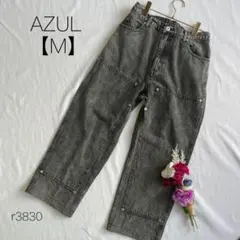 AZUL 復古做舊 牛仔褲 AZUL DENIM 雙膝蓋【M】