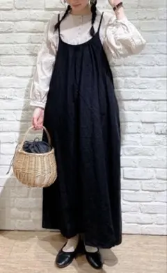 新品タグ付き！slowlinenキャミワンピース