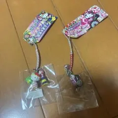 ハローキティ はろうきてぃしょこたん 根付けストラップ 2種セット