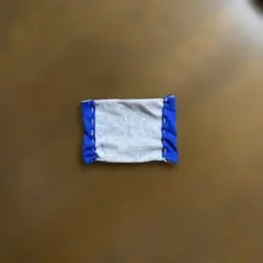 ハンリメブルー×ライトグレー手作りマスク