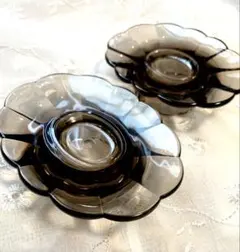 ニトリ 花型ソープディッシュ クリアタイプ フラワーオーバル アンティーク美品②のサムネイル