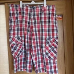 A BATHING APE ラブジェネチェック柄 カーゴショートパンツ XL - メルカリ