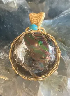 アイリスクォーツ ペンダントトップ 虹入り水晶 願い