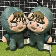 【２体セット】 中在家長次　忍たま乱太郎 ほわぬい ～図書委員会～
