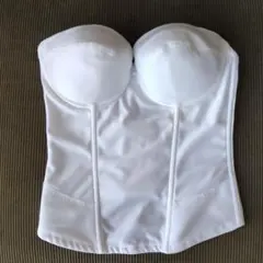 ウエディングインナー ロングラインブラ ホワイト