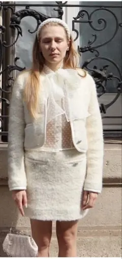 epine bijou fur skirt