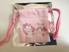 ちいかわ サンリオ コラボ 古本屋 マイメロディ ミニ巾着 ランダム