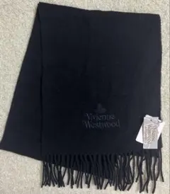 【新品未使用タグ付】ヴィヴィアンウエストウッド ウール マフラー 黒
