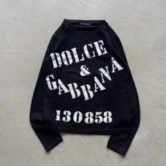 00s dolce&gabbana stencil font black l/sのサムネイル