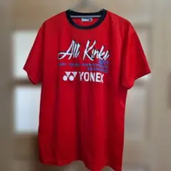 YONEX Tシャツ Lサイズ 　レッド　 all kinki2017