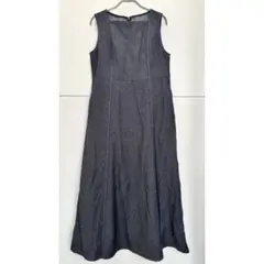 【グローブ】デニム調ワンピース M 美品 ワールドのサムネイル