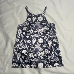 COMME CA ISM フラワープリント ノースリーブワンピース