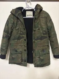 韓国こども服　秋冬定番モッズコート（迷彩柄）男の子にも女の子にも！