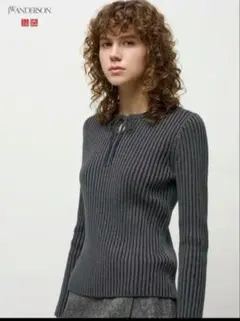 UNIQLO × JW ANDERSON リブタイネックセーターL