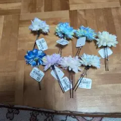 髪飾り かんざし Uピン 花 8本セット値下げ交渉します。