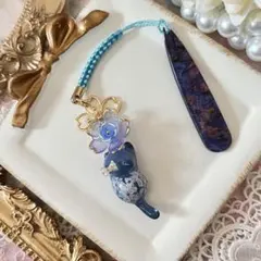 ฅ❤️ 根付け　着物　水引　レジン　猫　桜　梅結び　帯　帯飾り　ハンドメイド