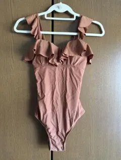 Sea Dress ワンピース水着 フリル ブラウン系 Mサイズのサムネイル
