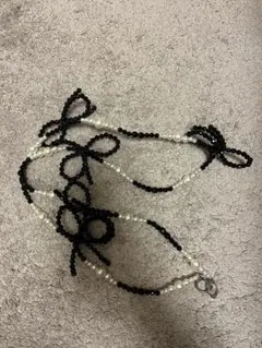 リボンビーズ　スマホショルダー