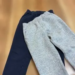 2点セットキッズ ボトムス グレー ネイビー140