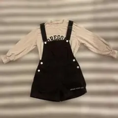 lovetoxic ブラックオーバーオール