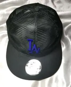 ドジャース キャップ CAP 黒 メッシュ New Era 紺（ロゴ）のサムネイル