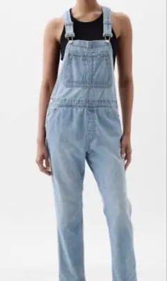 GAP リラックス デニム オーバーオール ライトブルー M