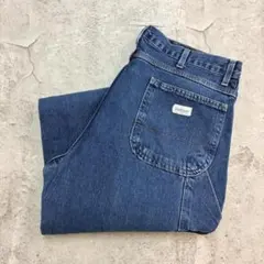 UniFirst　デニムペインターパンツ　W37L32　インディゴ　古着