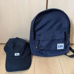 Lee ネイビー リュックとキャップのセット