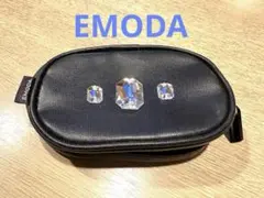EMODA ブラックポーチ クリスタル装飾