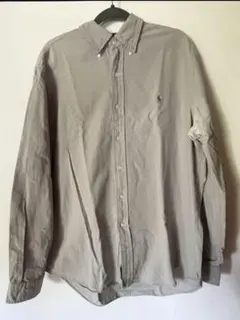 古着Ralph Lauren グレー 長袖シャツ Lサイズ