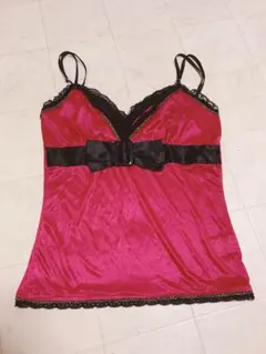 ピンク キャミソール ギャル　Y2K 小悪魔