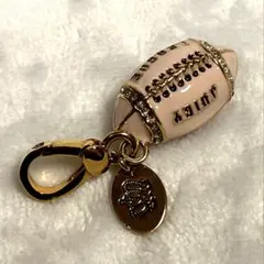 Juicy Couture チャーム ピンク アメフトボール ゴールド 希少のサムネイル