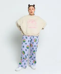 プニュズ　GOODMOOD 総柄パンツ　男女兼用　ユニセックス　総柄　サイズ３