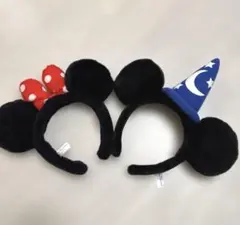 ディズニーリゾート ミニーマウス　ミッキーマウス　魔法使い　カチューシャ　セット