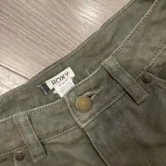 ROXY ワイドパンツ カーキ Mサイズのサムネイル