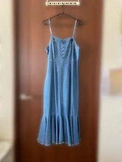 デニムフレアキャミワンピース