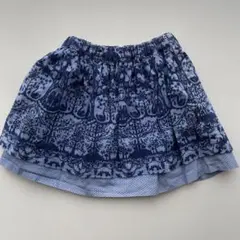 hakka kids 花柄スカート 100cm ネイビーのサムネイル