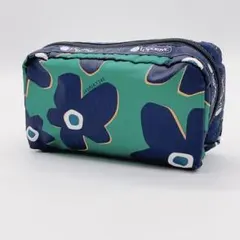 LeSportsac　レスポートサック　ポーチ　グリーン　フラワー