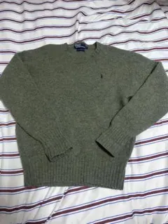 Polo by Ralph Lauren セーター S オリーブグリーン