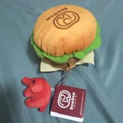 ドムドムバーガーマスコット付きポーチ