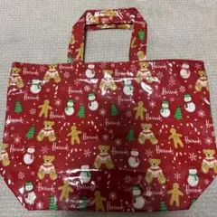 Harrods クリスマス柄 トートバッグ
